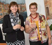 Ute Schmeiser und Ute Hilbradt bei der erfolgreichen Büroeröffnung im September 2014